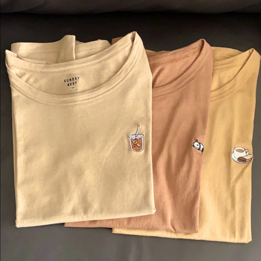 LOT of 3 Sunday Best soft cotton tees